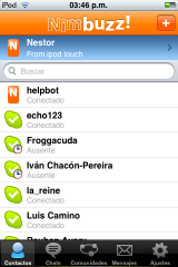 Nimbuzz VoIP from the iPod Touch